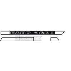 UF81695    Hood Decals   2000 (1968-1975) 6 pieces Diesel---Clear Back